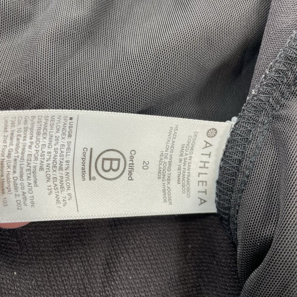Athleta Headland Hybrid Mid Rise Jogger Size 20 Outdoor Hiking 27" Inseam Q14 - Picture 5 of 9